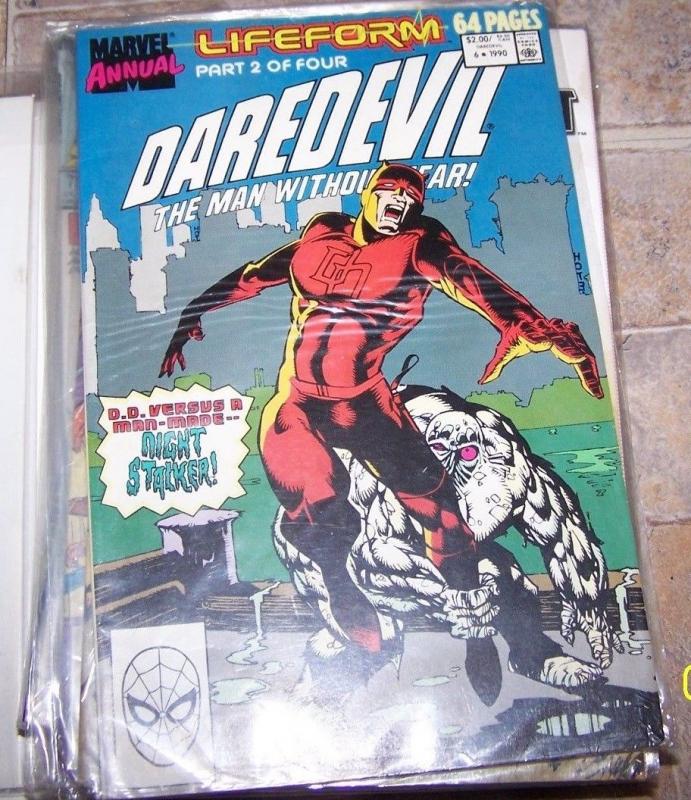 DAREDEVIL comic annual  # 6 1990 lifeform pt 2 of 4 night stalker 