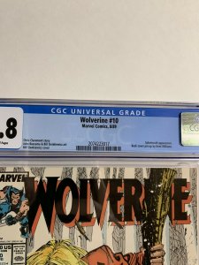Wolverine #10 CGC graded 9.8
