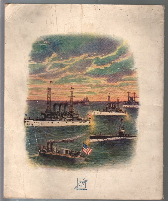 In The Navy #670 1919-Linenette book-children's item-historic Navy art-VG