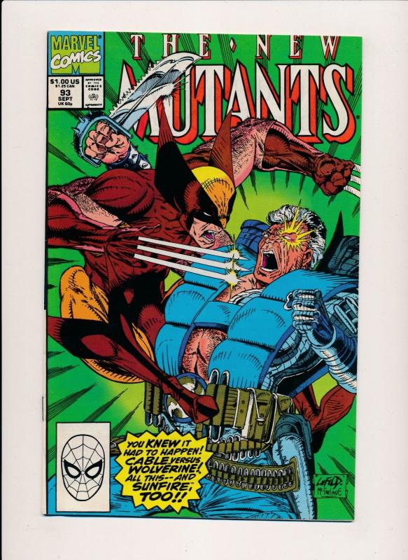 THE NEW MUTANTS #93 - Marvel Comics McFarlane 1990 VF/NM (PF32) 