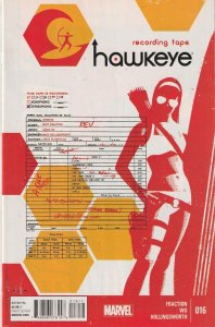 Hawkeye # 16 Cover A NM Marvel 2014 Fraction Aja [L1]