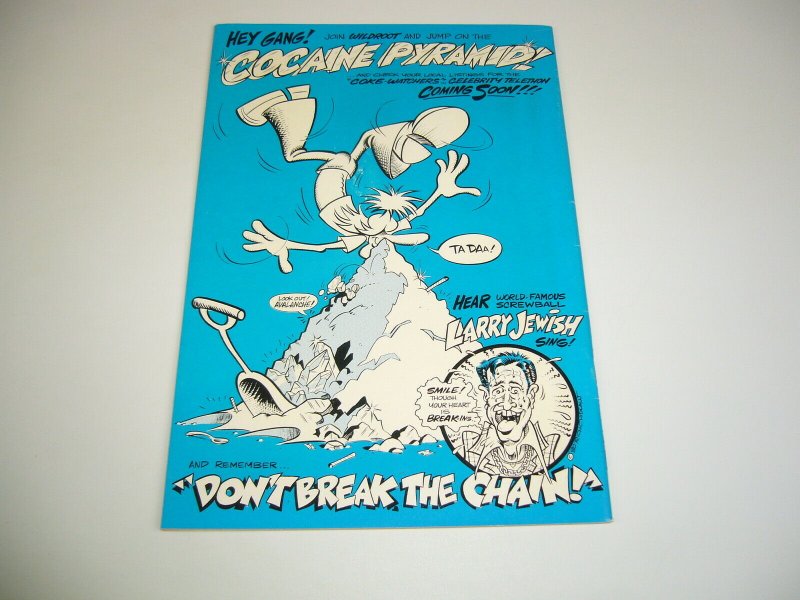 Cocaine Comix #2 FN (1st) print - pete von sholly - valentino - underground