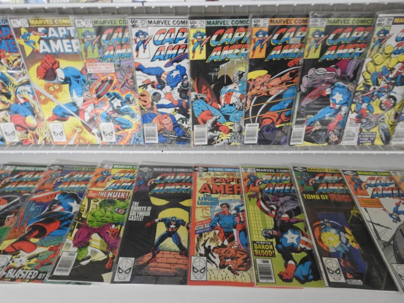 Wonderful Lot 97 Captain America Comics W/ Secret Wars II #1-9 Avg VF+ Condition