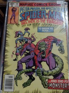 SPECTACULAR  SPIDER-MAN # 40  1980 MARVEL DISNEY  THE LIZARD