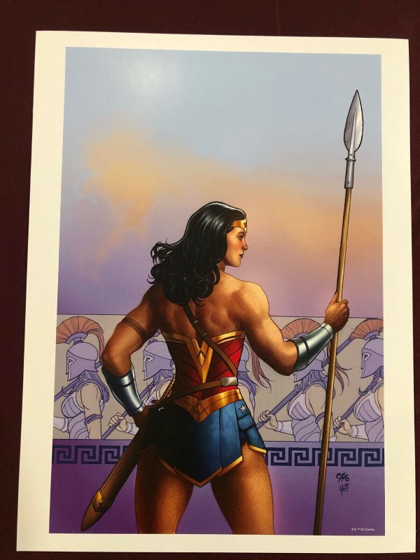 FRANK CHO WONDER WOMAN SPEAR READY POSTER 12X16 NM SHPPD FLAT JUSTICE LEAGUE