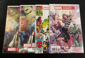 MARVEL LEGACY #1 Four Cover Versions, VFNM Condition