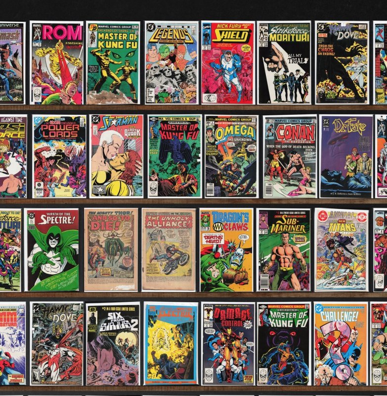 Huge Lot 140+ Comics with The New Mutants, Daredevil, Power Pack, Rom & More!