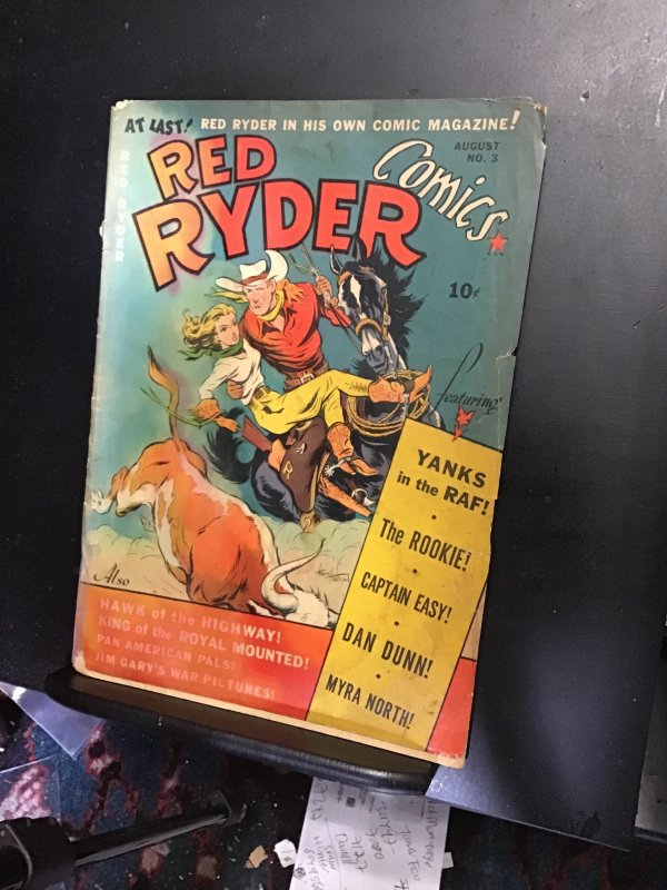 Red Ryder Comics #3 (1940) Super early George Herriman! Overstreet scarce! GD