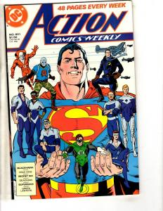 8 Action Comics Feat. Superman DC Comics # 596 597 598 599 600 601 602 603 CR12