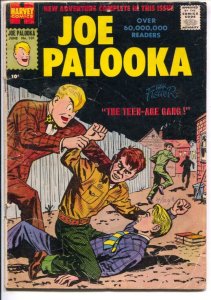 Joe Palooka #101 1957-Harvey-Teen-age Gang-unique story line-VG