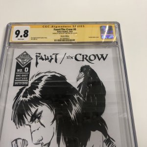 Faust Crow (2023) # 0 ( CGC 9.8) Signed & Sketch Tim Vigil * Sketch edition 6/9