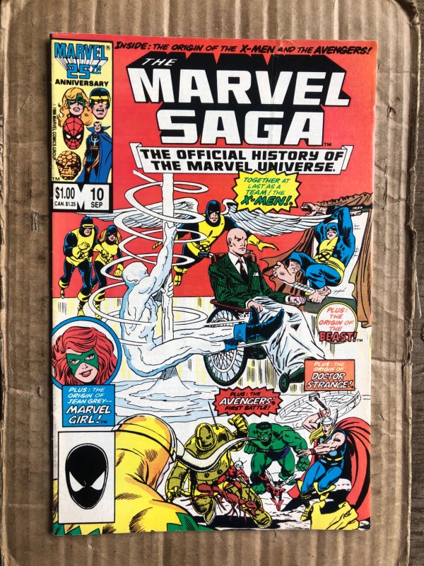 The Marvel Saga The Official History of the Marvel Universe #10 (1986)
