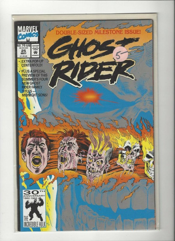 Ghost Rider (1990 series) #25 NM Near Mint condition. Marvel comics