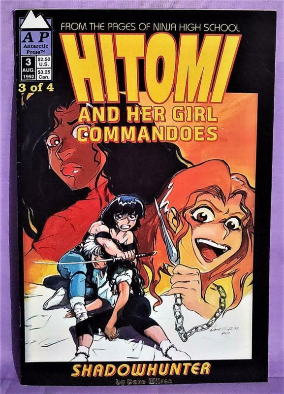 Dave Wilson HITOMI and HER GIRL COMMANDOES #3 Shadowhunter (Antarctic, 1992)! 