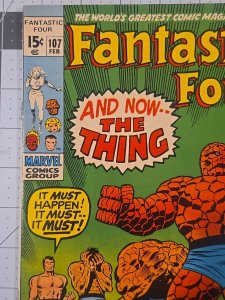 Fantastic Four #107?1st App Janus?2nd App Annihilus?Thing Transforms To Human