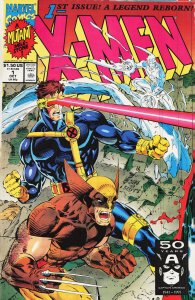 X-Men #1 Wolverine and Cyclops Cover (1991) X-Men [Key Issue]