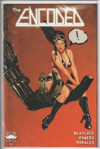 Encoded #1 Cover B Devil's Due Comics Herrera Variant NM Signature Plate