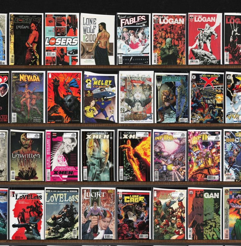 Huge Lot 150+ Comics with Old Man Logan, Justice League, Weirdworld & More!