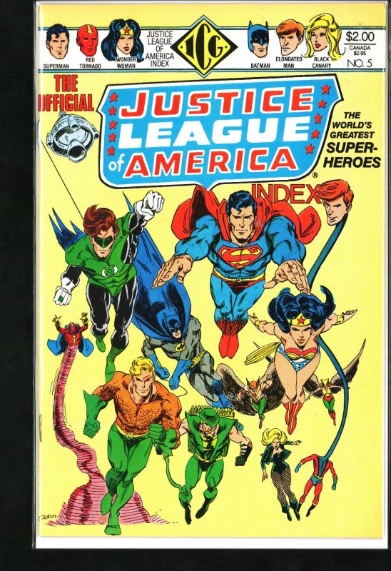 The Official Justice League of America Index #5 (1986)