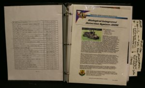 Joe Kubert's Reference Guide Binder w COA - JBPDS BIDS Biological Agent Auto