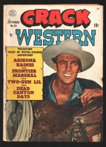 Crack Western #68 1950-Jerome Courtland movie photo cover-Arizona Ames-Two Gu...