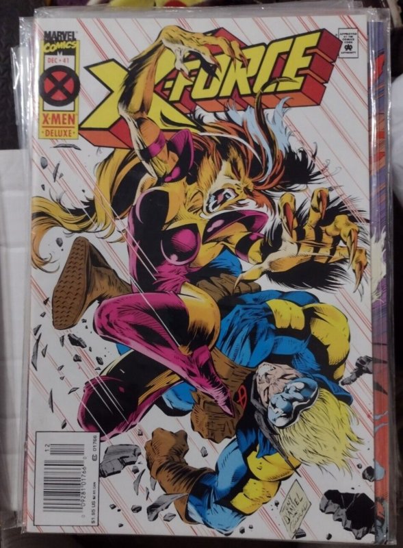 X-FORCE  #  41 1994 MARVEL DISNEY CABLE NEWSTAND BARCODE VARIANT