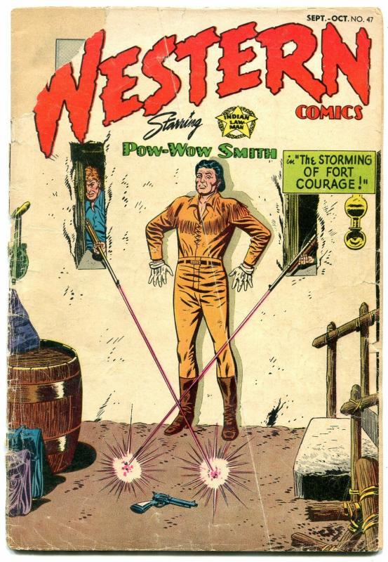 Western Comics #47 1954- Pow-Wow Smith- Nighthawk FAIR 