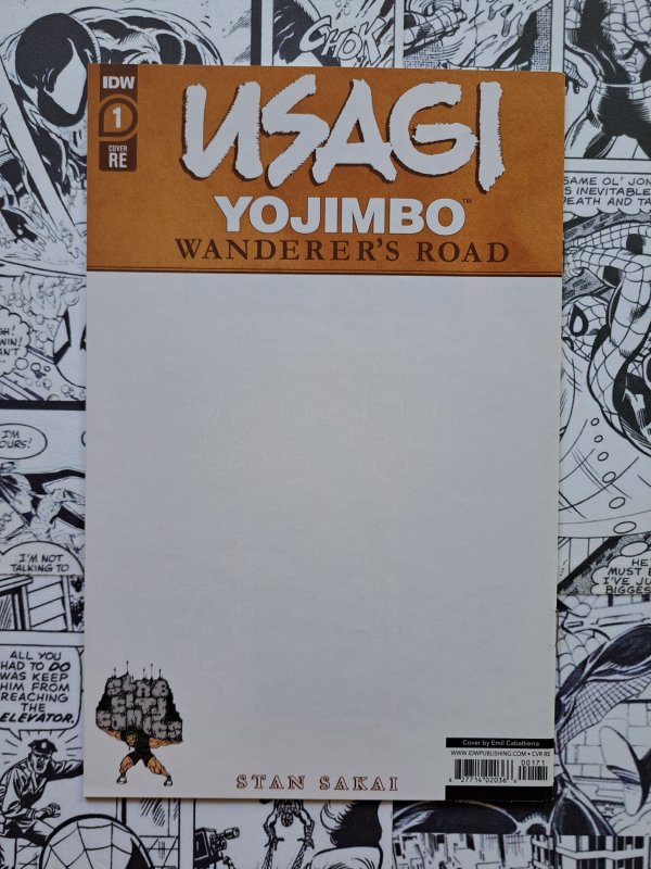 Usagi Yojimbo Wanderers Road #1 Emil Cabaltierra Virgin Variant Stan Sakai