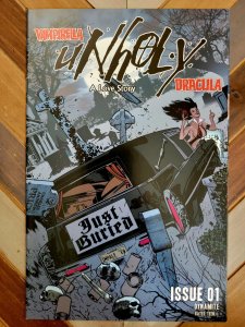 Vampirella / Dracula: Unholy #1 (2021 Dynamite) Adam Hughes Cover! Sharp NM-