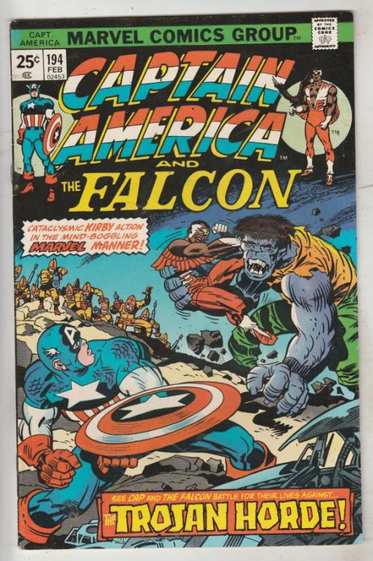 Captain America #194 (Feb-76) VF/NM High-Grade Captain America