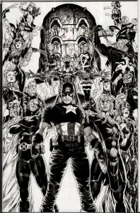 A.X.E.: Judgment Day #1 Brooks Black and White Cover (2022) The Eternals