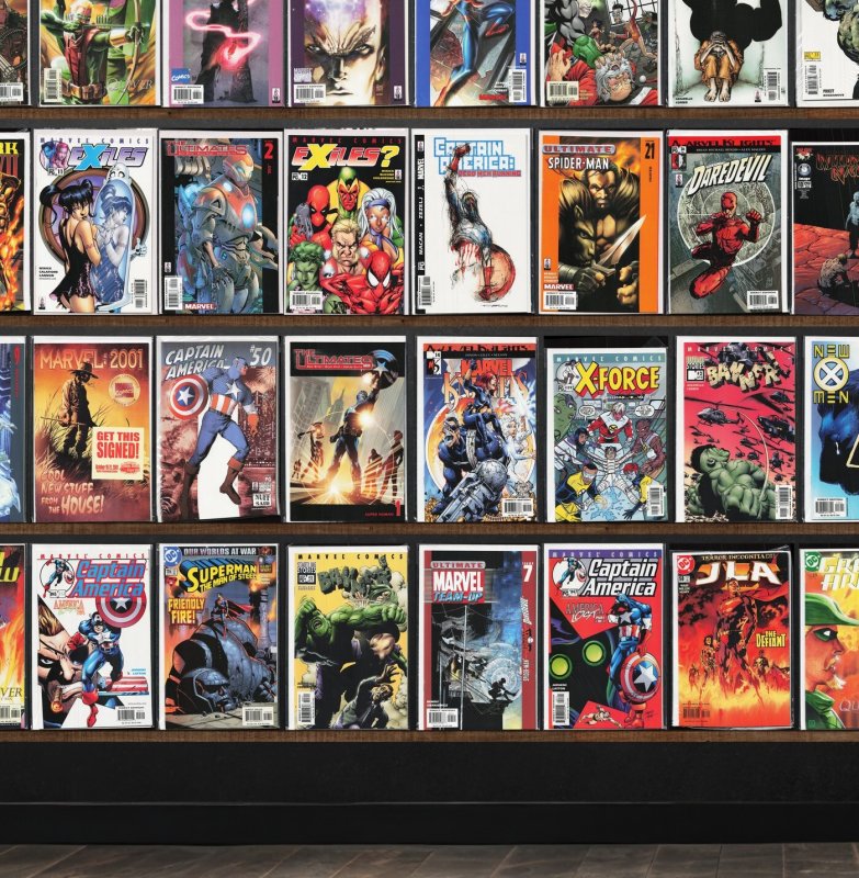 Huge Lot 150+ Comics with U.S. War Machine, Exiles, Ultimate Spider-Man & More!
