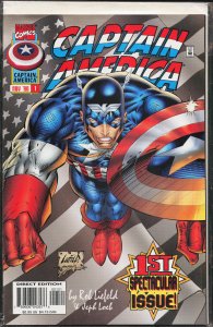 Captain America #1 Variant Cover (1996) Captain America [Key Issue]