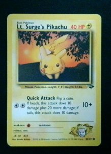 Lt. Surge's Pikachu - Base Set - 84/132 - Common - 1999