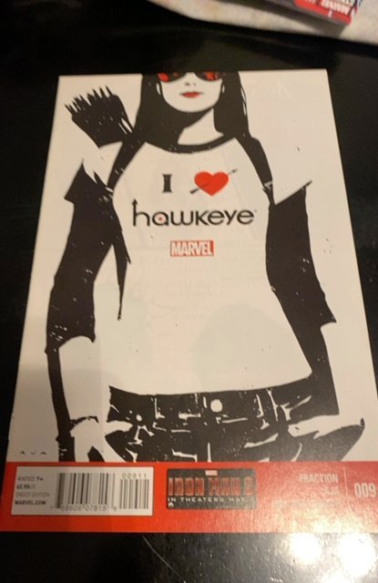 Hawkeye #9 Second Printing Variant (2013) low print variant