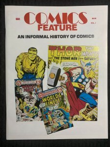 1984 COMICS FEATURE Magazine Volume 1 FVF 7.0 Informal History of Comics