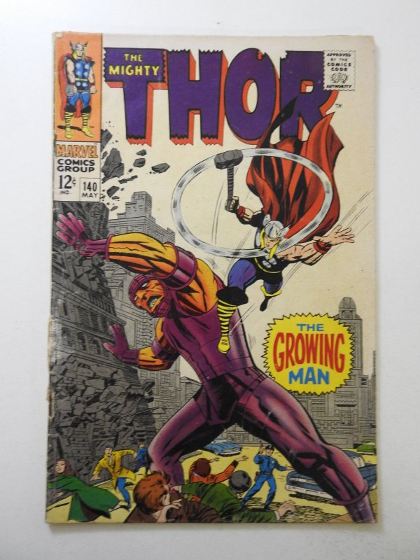 Thor #140 (1967) VG- Condition moisture stains, 1 in spine split