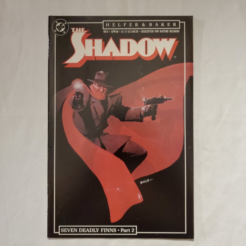 Shadow 9 Very Fine+ Cover by Kyle Baker