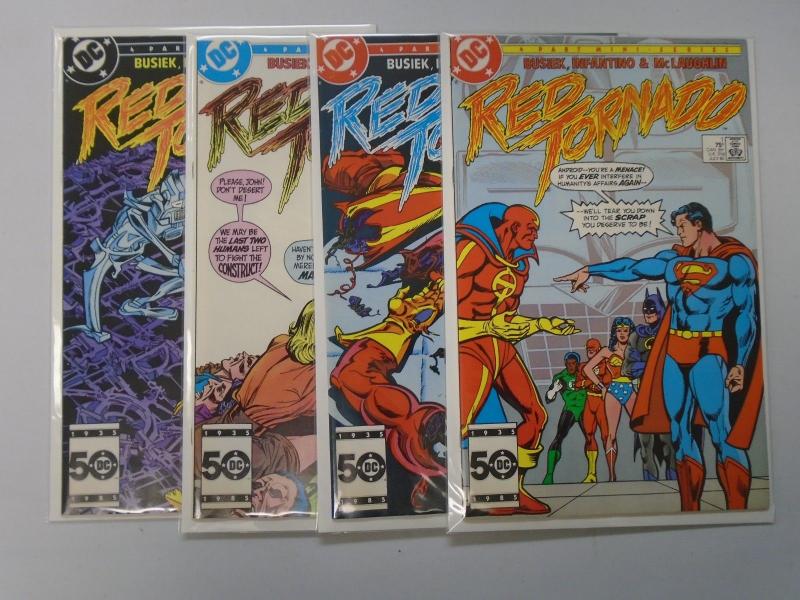 Red Tornado set #1 to #4 4 books 8.0 VF (1985)