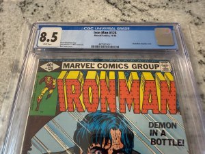 Iron Man # 128 CGC Graded 8.5 Marvel Comic Book Demon In A Bottle 1979 JH22