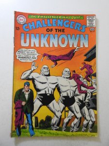 Challengers of the Unknown #41 (1965) VG Condition sticker interior fc