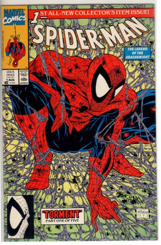 Spider-Man #1 Direct Edition (1990) 9.8 NM/MT GREEN C