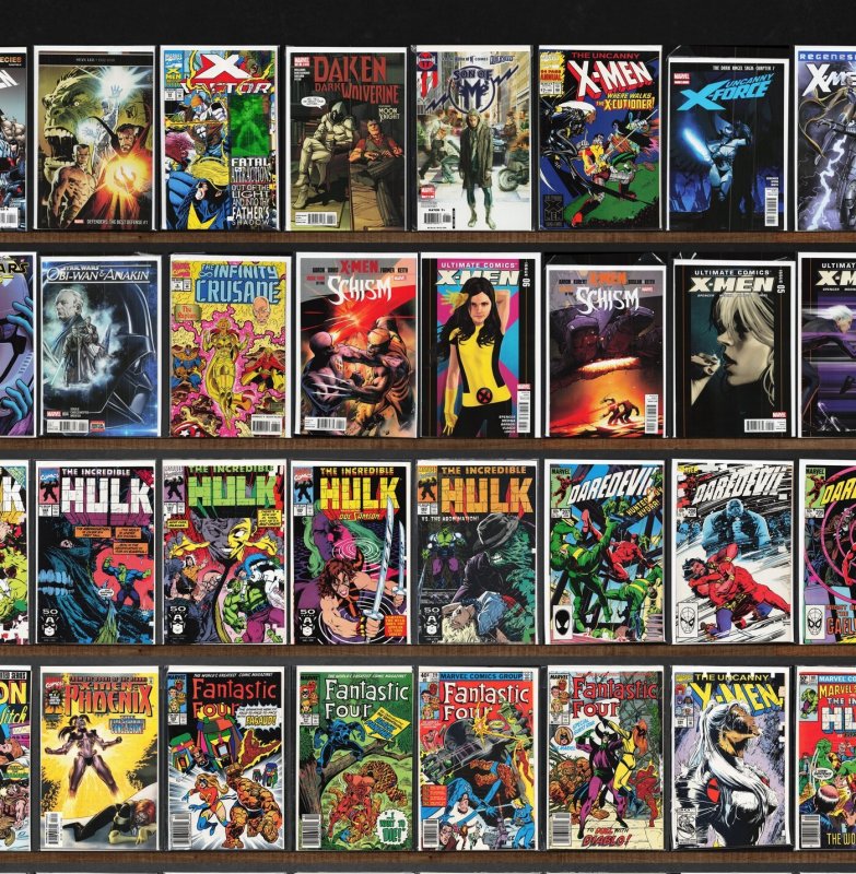 Huge Lot 150+ Comics with Marvel Super Heroes, The Incredible Hulk & More!