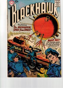 Blackhawk #124 (1958) High-Grade VF Spies From Space! Oregon CERTIFICATE Wow!