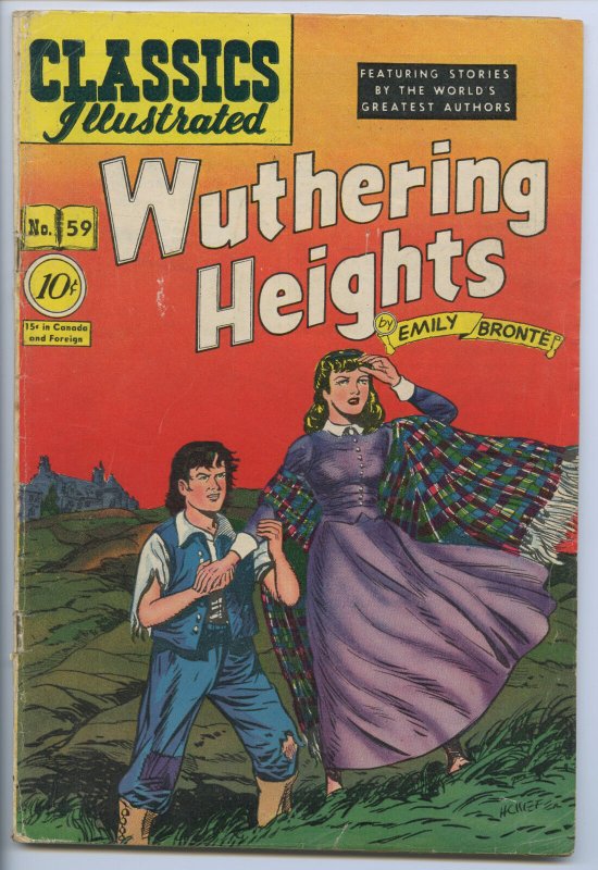 CLASSICS ILLUSTRATED #59 - Wuthering Heights - Original - 3.0, OW