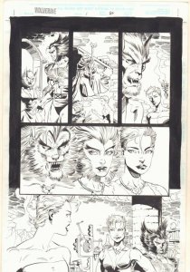 Wolverine: Knight of Terra #1 p.60 - Wolverine & Wolfsbane art by Jan Duursema 