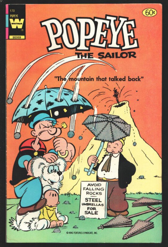 Popeye #170 1982-Whitman-Swee'pea & Wimpy cover-Next to last issue-VF