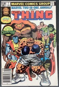Marvel Two-In-One Annual #7 (1981, Marvel) 1st Appearance of The Champion. VF-