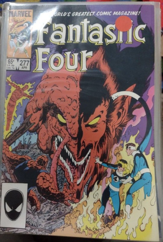 Fantastic Four  # 277  1985  MARVEL JOHN BYRNE she hulk   mephisto vs franklin