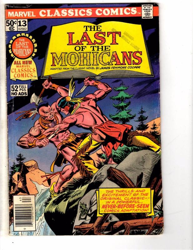 5 Comics Marvel Premiere 26 43 Classic Comics #2 3 13 Time Machine Mohicans J208